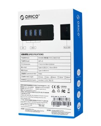 USB-хаб Orico W5P-U3-10 4xUSB3.0/MicroUSB черный