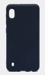 Накладка для Samsung Galaxy A10 Silicone cover темно-синяя