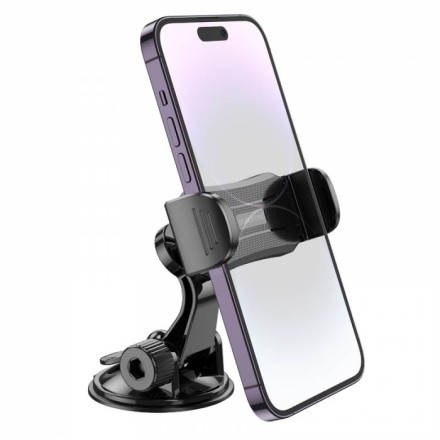  Держатель в автомобиль на торпеду Borofone BH89 с зажимом черный