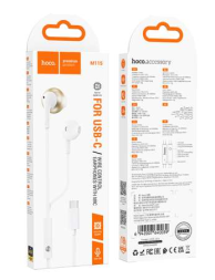 Стереонаушники Hoco M115 Pro с микрофоном Type-C белые