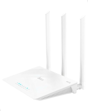  WiFi-роутер Hoco HI30 WI-FI4 2.4G 3 ANTENNAS белый