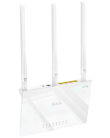  WiFi-роутер Hoco HI30 WI-FI4 2.4G 3 ANTENNAS белый