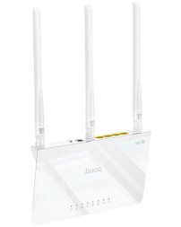 WiFi-роутер Hoco HI30 WI-FI4 2.4G 3 ANTENNAS белый