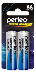 Батарейка алкалиновая Perfeo LR6/2SH Super Alkaline PF_3637