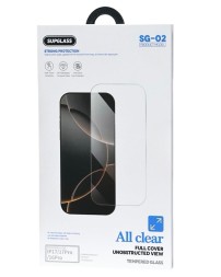 Защитное стекло для i-Phone 17/17 Pro/16 Pro Supglass SG-02 3D прозрачное
