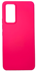 Накладка для Xiaomi Mi 12 Lite Silicone cover без логотипа ярко-розовая