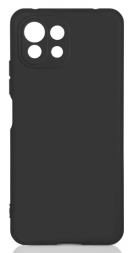 Накладка для Xiaomi Mi 11 Lite Silicone cover без логотипа черная