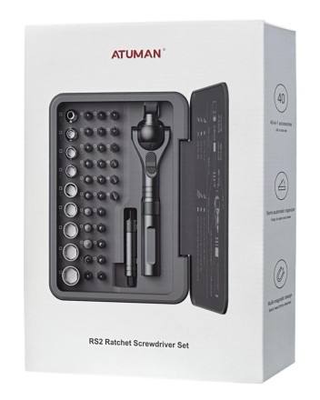  Ключ-трещетка с комплектом бит Xiaomi Duka RS-2 (40 предметов)