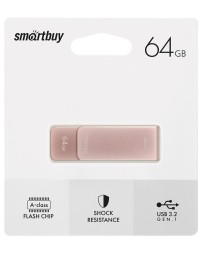 3.0/3.2 USB флеш накопитель Smartbuy Gen.1 64GB M1 Metal Apricot (SB064GM1A)