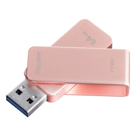  3.0/3.2 USB флеш накопитель Smartbuy Gen.1 64GB M1 Metal Apricot (SB064GM1A)