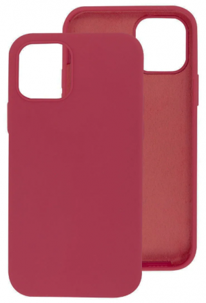 Чехол-накладка  i-Phone 13 Pro Silicone icase  №33 тёмно-красная