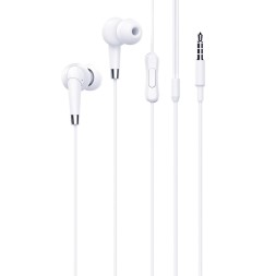 Стереонаушники Hoco M58 Amazing с микрофоном 1.2м белые
