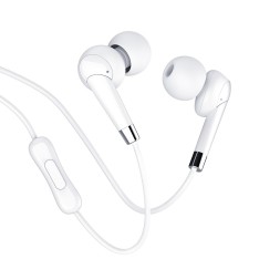 Стереонаушники Hoco M58 Amazing с микрофоном 1.2м белые
