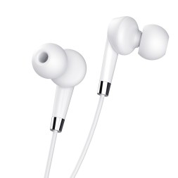 Стереонаушники Hoco M58 Amazing с микрофоном 1.2м белые
