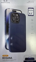 Накладка для i-Phone 15 Pro Keephone Rosana Magsafe синий