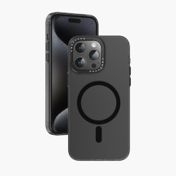 Накладка для i-Phone 15 Pro Max Keephone Magviar Magsafe черная