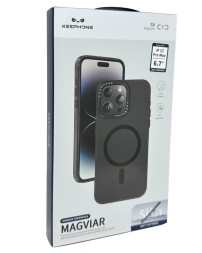 Накладка для i-Phone 15 Pro Max Keephone Magviar Magsafe черная