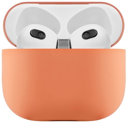 Силиконовый чехол для AirPods 3 папайя