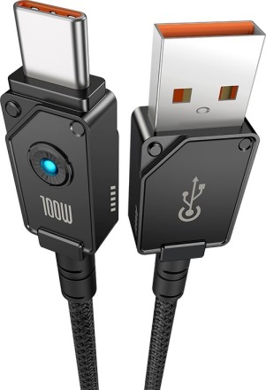  Usb Кабель-зарядка TYPE-C Baseus Unbreakable 100W 1м (P10355801111-00) cluster black