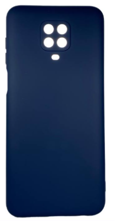  Накладка для Xiaomi Redmi Note 9 Pro Silicone cover темно-синяя