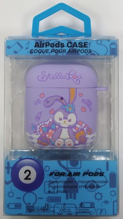  Силиконовый светящийся в темноте чехол для AirPods 1/2 Luxo Kaws рисунок №3