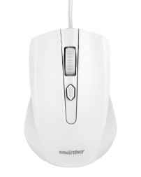 Мышь проводная Smartbuy ONE 352 USB/DPI 800-1200-1600/4 кнопки/1.24м (SBM-352-WK) белая