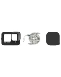 Защитный силиконовый чехол Telesin с заглушкой для объектива для GoPro Hero 12/11/10/9