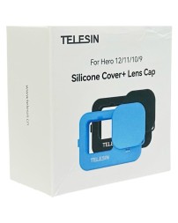 Защитный силиконовый чехол Telesin с заглушкой для объектива для GoPro Hero 12/11/10/9