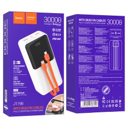 Powerbank Hoco J119B 30000mAh 2USB/USB-C/Type-C/Lightning белый