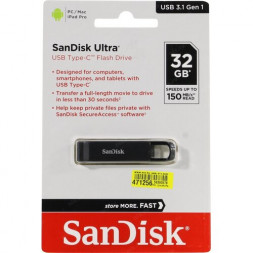 USB-C флеш накопитель SanDisk 32GB CZ460 Ultra Type-C (SDCZ460-032G-G46)