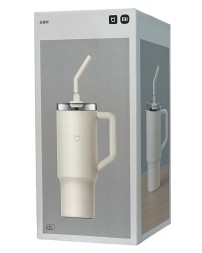 Термокружка Xiaomi Sippy Cup 1L (MJXGB01RM) бежевая