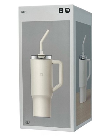  Термокружка Xiaomi Sippy Cup 1L (MJXGB01RM) бежевая