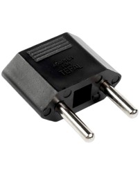 Переходник 2 pin плоский на 2 круглый черный