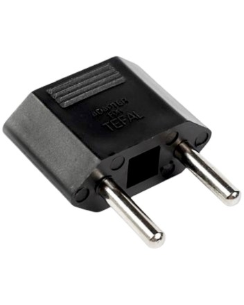  Переходник 2 pin плоский на 2 круглый черный