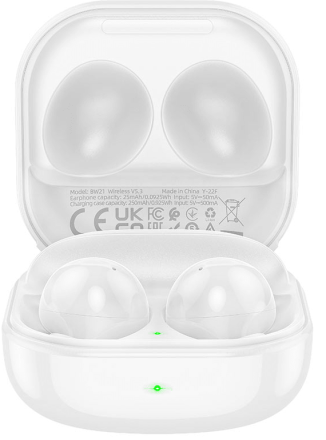 Беспроводные наушники TWS Borofone BW21 BT5.1/30mAh (250mAh)/3ч белый
