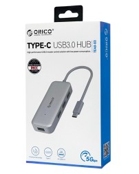 USB-С хаб Orico TC4U-SV 4xUSB3.0 серый