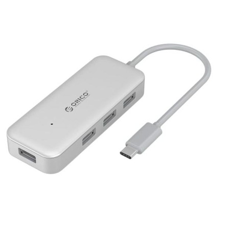  USB-С хаб Orico TC4U-SV 4xUSB3.0 серый