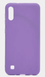  Накладка для Samsung Galaxy A10 Silicone cover фиолетовая