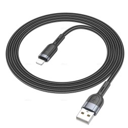 Usb Кабель-зарядка Lightning Hoco U117 3A 1.2м черный