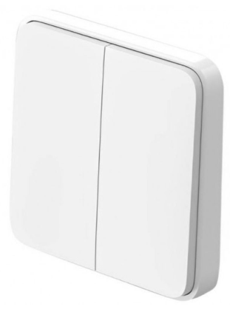  Настенный выключатель Xiaomi Wireless Switch Double Button двухклавишный (XMWXKG01YL)