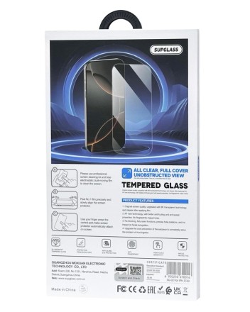  Защитное стекло для i-Phone 17 Air Supglass SG-02 3D прозрачное