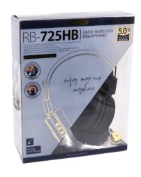 Стереонаушники Bluetooth полноразмерные Remax RB-725HB Pro BT5.1/400mAh/12ч черные