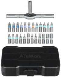 Ключ-трещетка с комплектом бит ATuman RS-1 (24 биты)