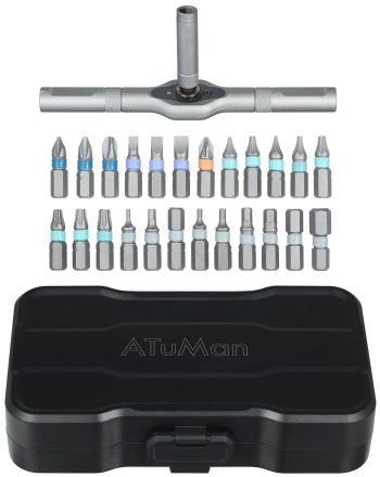  Ключ-трещетка с комплектом бит ATuman RS-1 (24 биты)