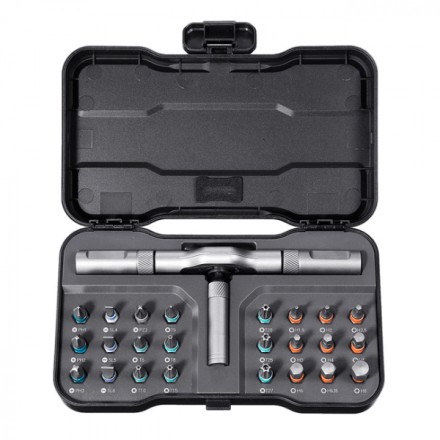  Ключ-трещетка с комплектом бит ATuman RS-1 (24 биты)