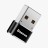  Переходник Baseus USB-A3.0 на Type-C CAAOTG-01 черный