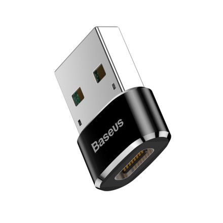  Переходник Baseus USB-A3.0 на Type-C CAAOTG-01 черный