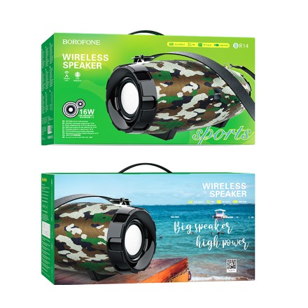  Bluetooth колонка Borofone BR14 Amplio sports TWS V5.0 хаки
