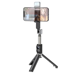 Монопод с пультом ДУ Hoco K16 BT4.0/55mAh/60-85мм/80см черный