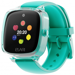 Детские часы Elari KidPhone Fresh (KP-F) 1.3&quot;/240x240/480mAh/72ч/Micro-SIM/2G/BT3.0/0.3Мп зеленые
